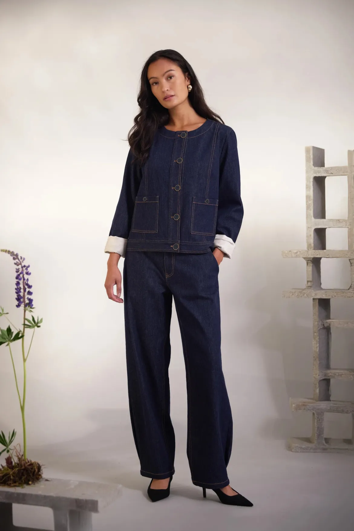 Philosophy Blues Original naisten farkut Anera Jeans, tummansininen