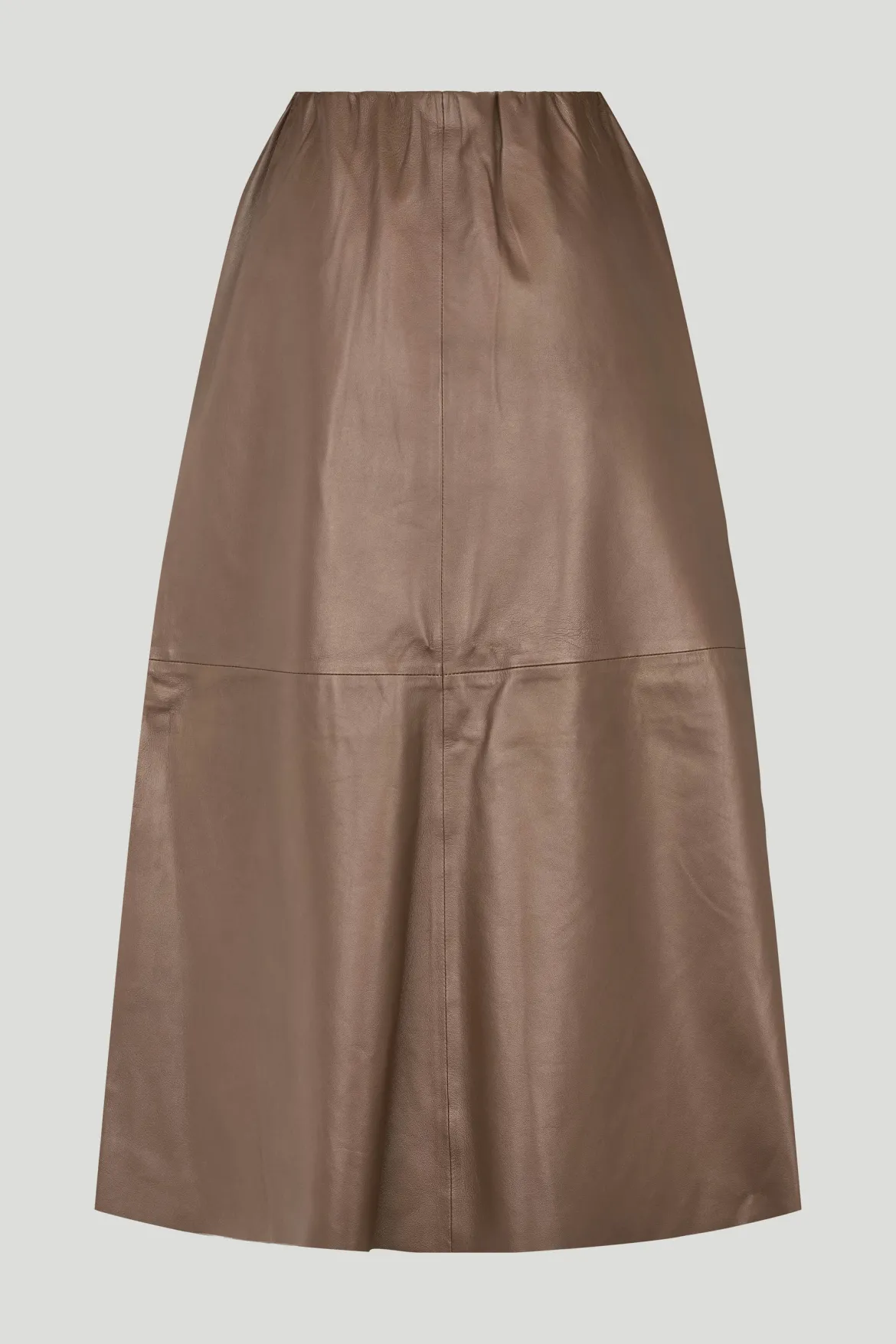 Philosophy Blues Original naisten hame, LAPA LEATHER SKIRT Keskiruskea