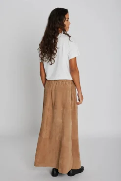 Philosophy Blues Original naisten hame Jono Suede Long Skirt, kameli