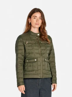 Philosophy Blues Original naisten takki, PUFFY LUCY DOWN JACKET Armeijanvihreä