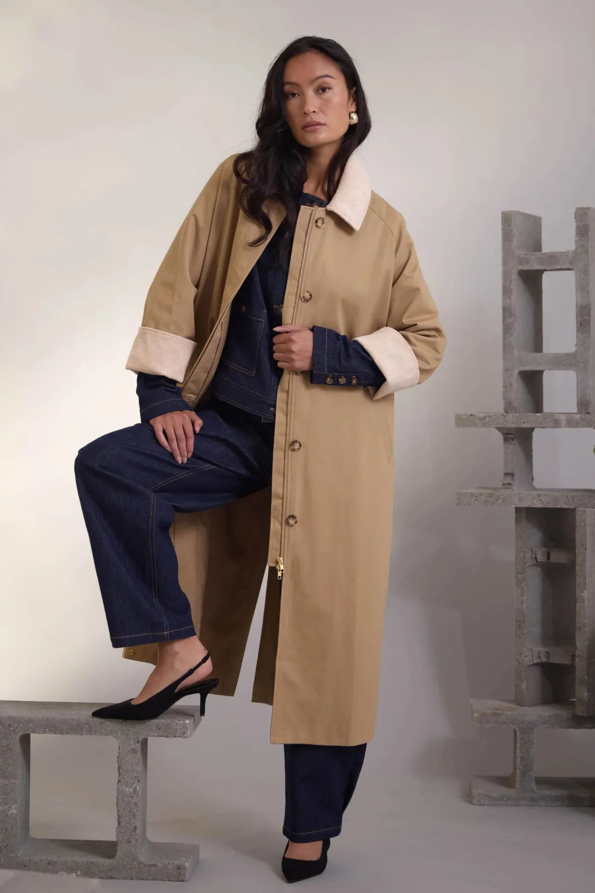 Philosophy Blues Original naisten takki Tera Coat, hiekka