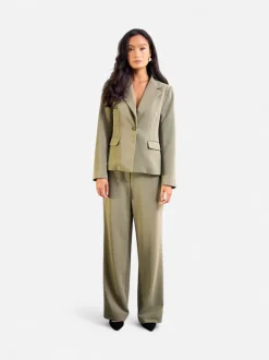 Philosophy Blues Original naisten bleiseri Verato Short Blazer, vaalea armeijanvihreä