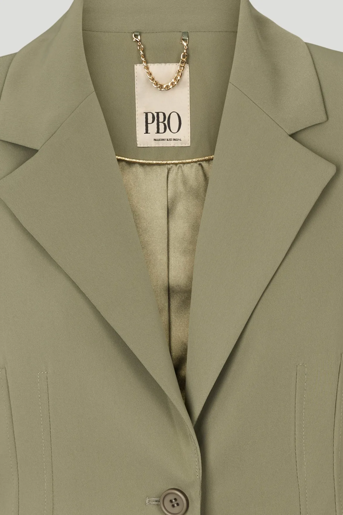Philosophy Blues Original naisten bleiseri Verato Short Blazer, vaalea armeijanvihreä
