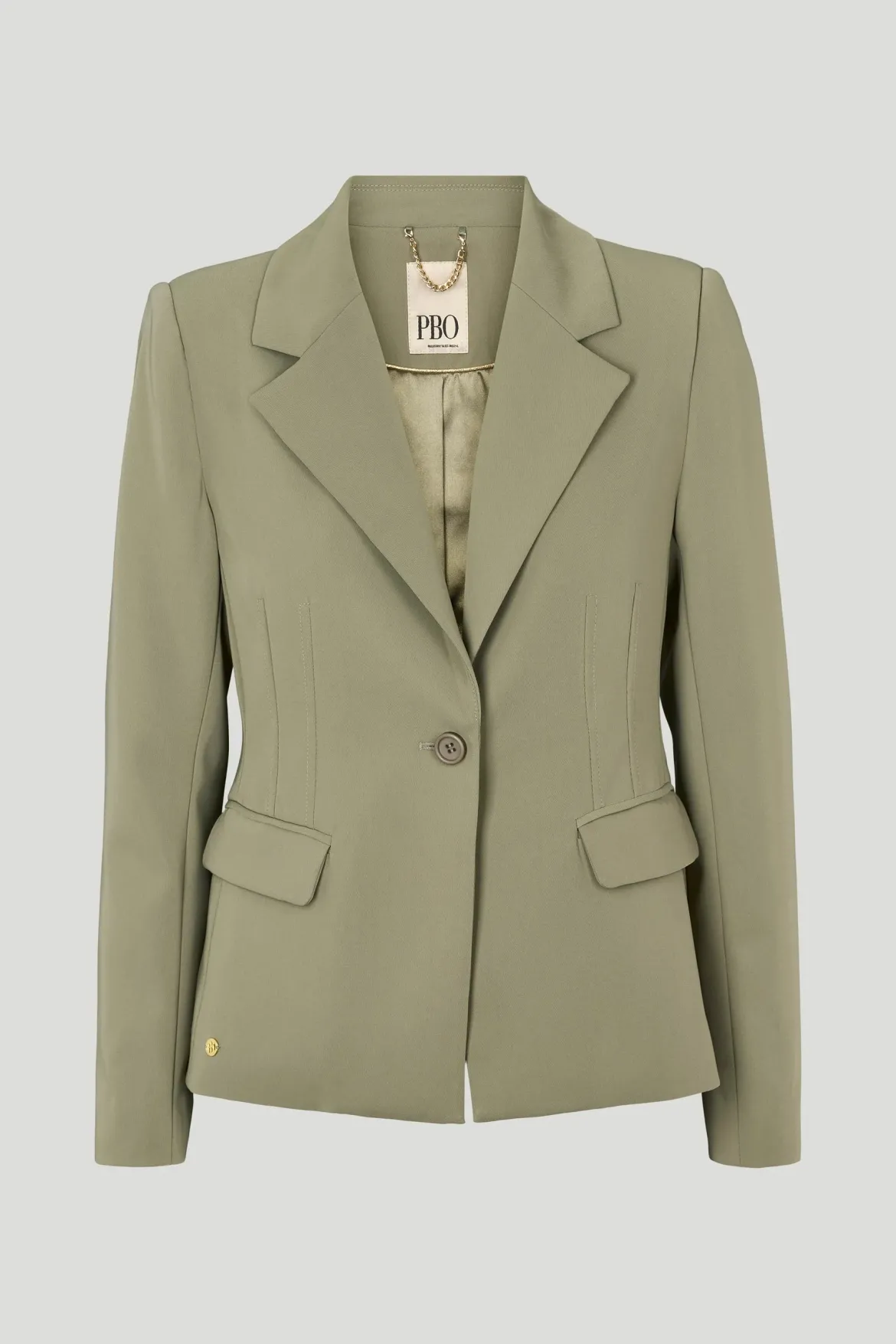 Philosophy Blues Original naisten bleiseri Verato Short Blazer, vaalea armeijanvihreä