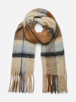 Pieces Kaulaliina Bea Long Scarf Noos Beige Kuosi