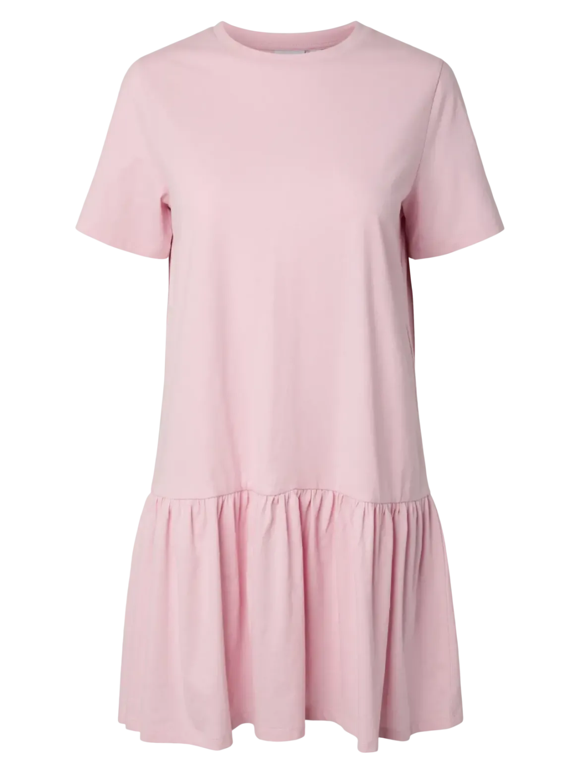 Pieces mekko PCDISSO SS O-Neck Dress, Vaaleanpunainen
