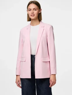 Pieces naisten bleiseri, PCBOZZY LS LOOSE BLAZER Roseate Spoonbill