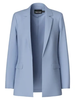 Pieces naisten bleiseri PCBOZZY LS Loose Blazer, vaaleansininen