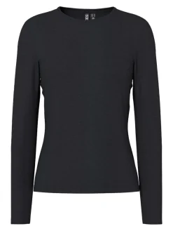 Pieces, Naisten Paita, Sirene LS Tee Black
