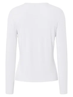 Pieces, Naisten Paita, Sirene LS Tee Bright White