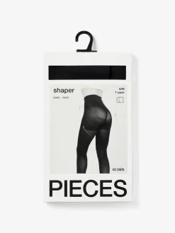 Pieces Naisten Sukkahousut PCSHAPER 40 DEN TIGHTS Black