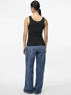 Pieces Naisten Toppi PCSIRENE TANK TOP Black