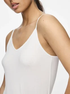 Pieces toppi, PCSIRENE SINGLET Bright White