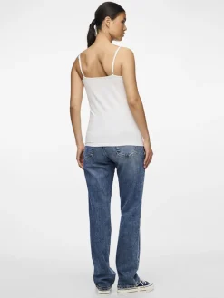 Pieces toppi, PCSIRENE SINGLET Bright White