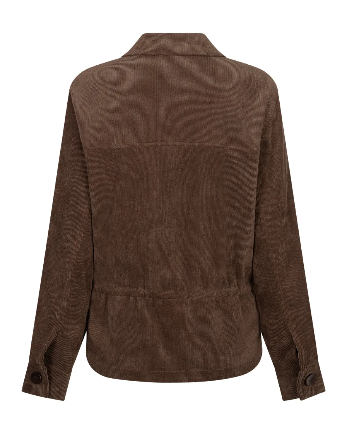 Red Button naisten paitatakki Drew Overblouse Finecord, tummanruskea