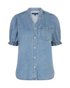 Red Button naisten pusero Victoria Blouse Denim, sininen