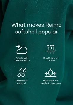 Reima lasten softshelltakki Vantti, viininpunainen