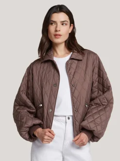 Reset naisten tikkitakki Leonor Jacket, kaakaonruskea