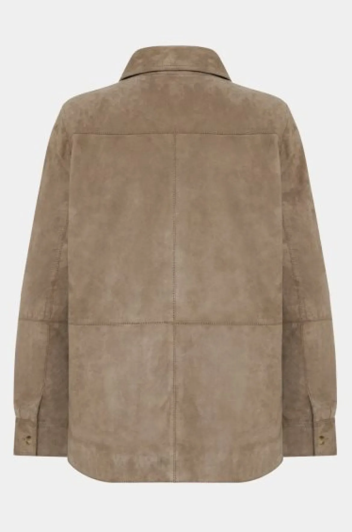 Rock and Blue naisten nahkatakki Cassy Shirt Jacket, ruskeanharmaa