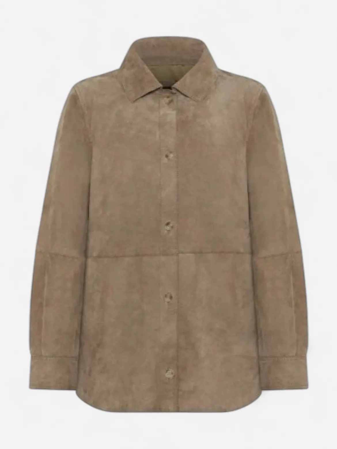 Rock and Blue naisten nahkatakki Cassy Shirt Jacket, ruskeanharmaa