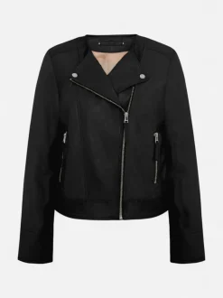 Saki naisten nahkatakki Johanna Jacket, musta