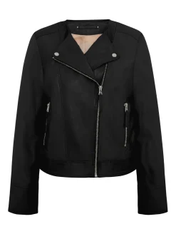 Saki naisten nahkatakki Johanna Jacket, musta