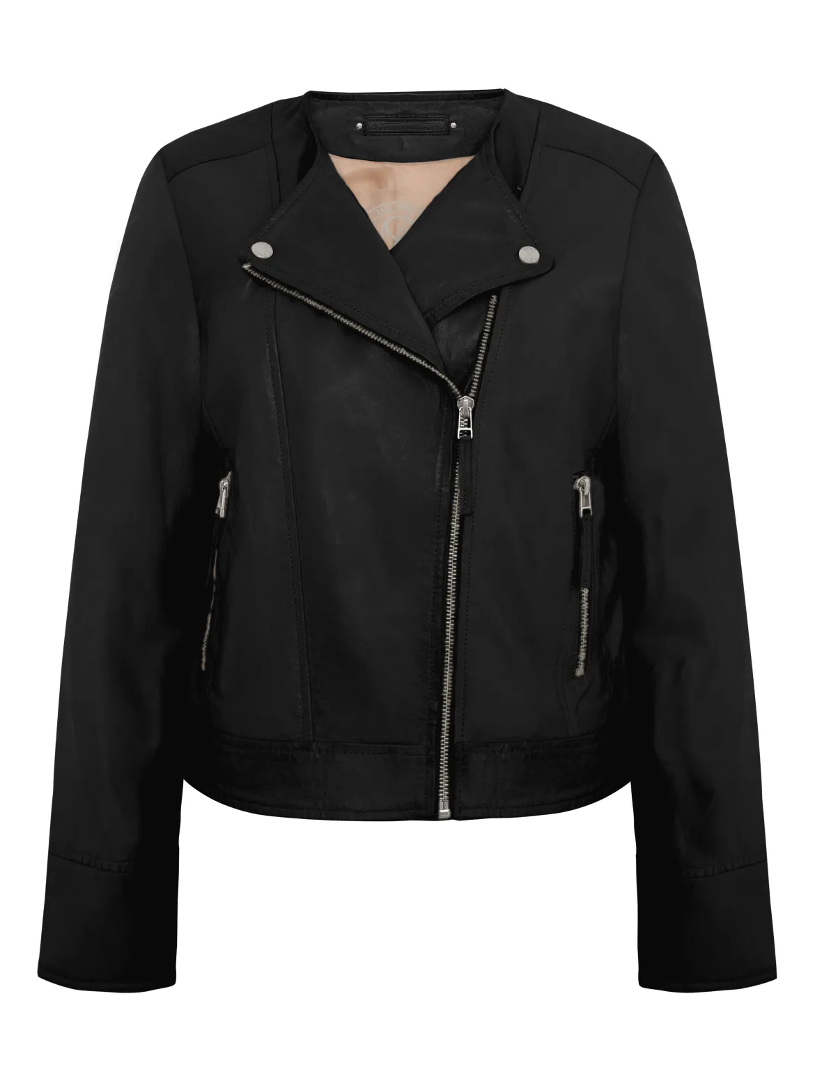 Saki naisten nahkatakki Johanna Jacket, musta