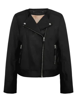 Saki naisten nahkatakki Johanna Jacket, musta