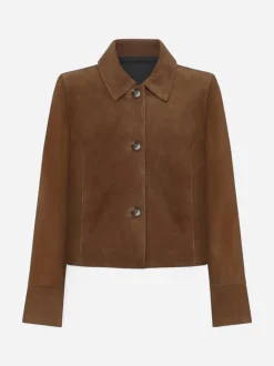 Saki naisten nahkatakki Thea Jacket, konjakinruskea
