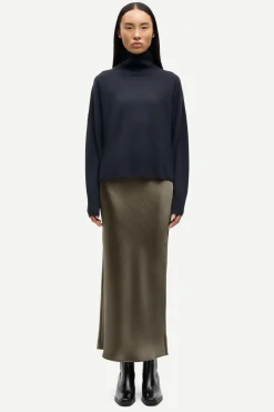 Samsoe and Samsoe Agneta long skirt 12956, ruskea