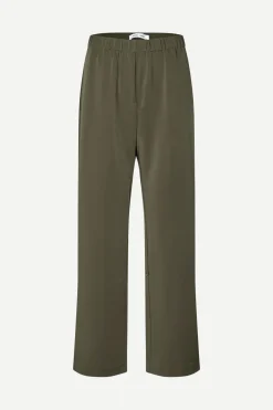 Samsoe and Samsoe naisten housut, HOYS STRAIGHT PANTS 7331 Armeijanvihreä