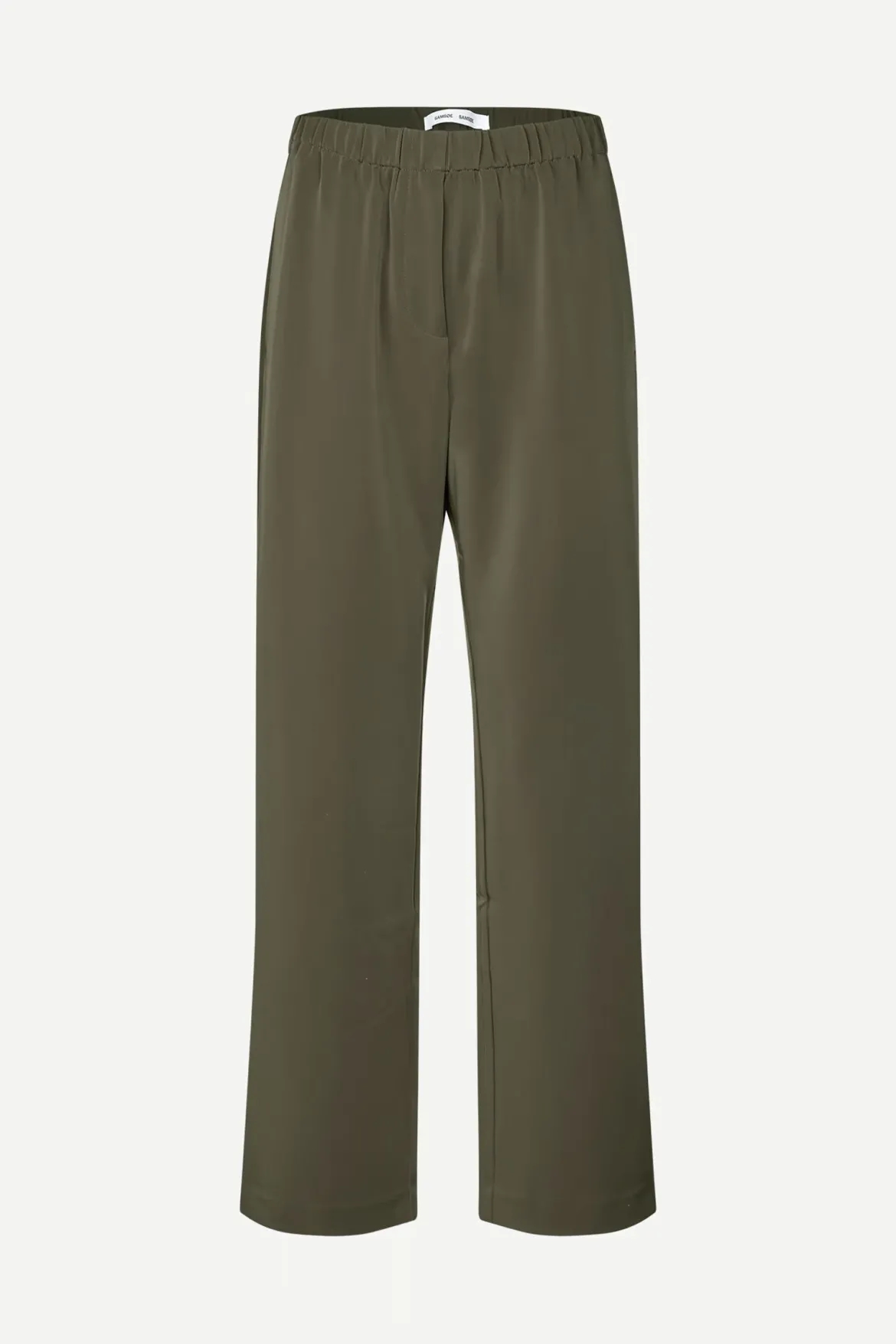 Samsoe and Samsoe naisten housut, HOYS STRAIGHT PANTS 7331 Armeijanvihreä