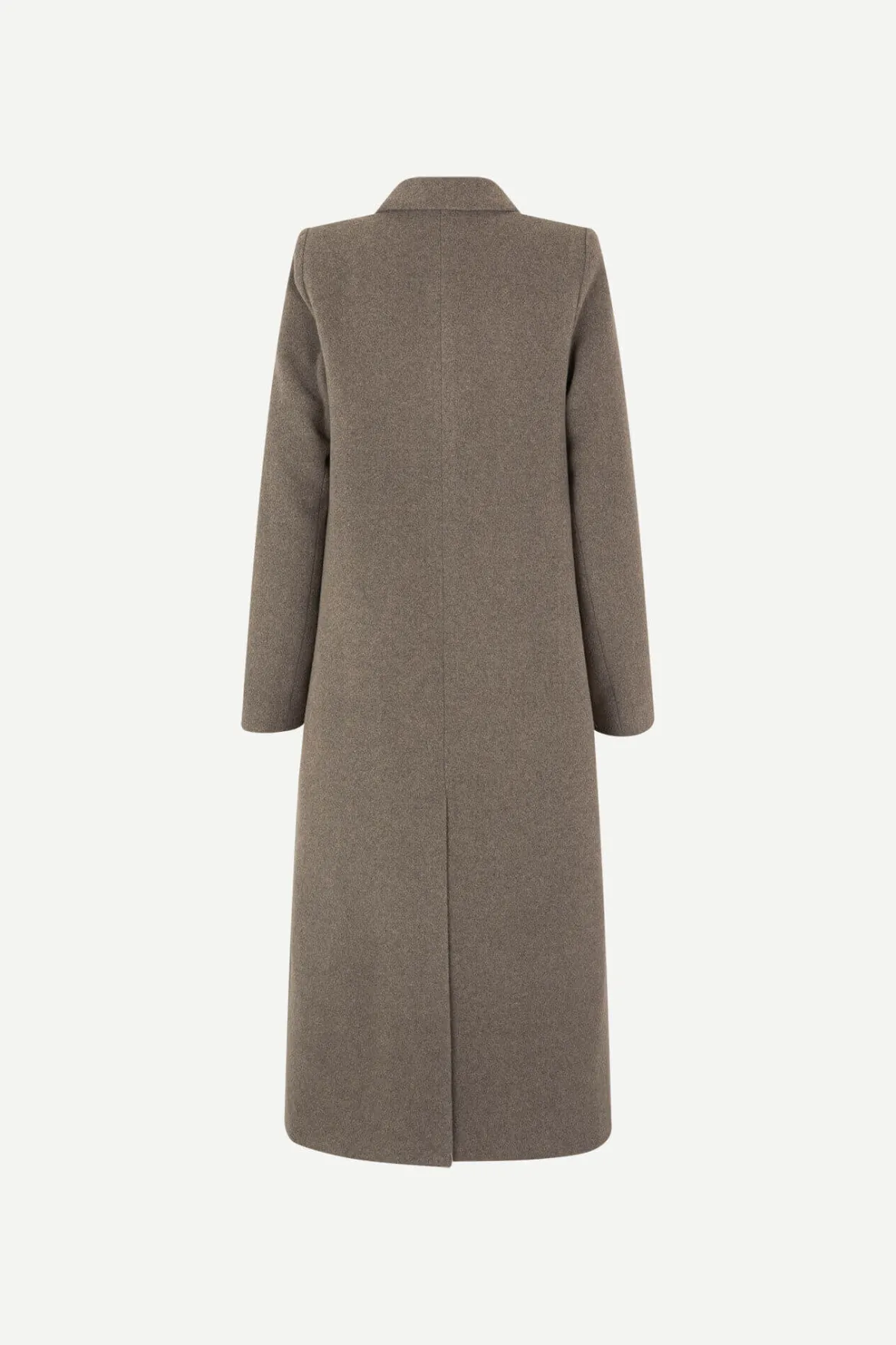 Samsoe Samsoe naisten villakangastakki FALCON COAT 11104, tummanruskea