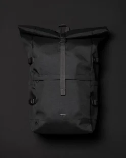 Sandqvist reppu, ICON ROLLTOP BACKPACK L Musta