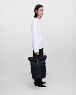 Sandqvist reppu, ICON ROLLTOP BACKPACK L Musta