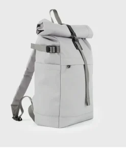Sandqvist reppu Icon Rolltop Backpack 14'', vaaleanharmaa