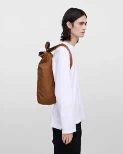 Sandqvist unisex reppu GROUND Rolltop Backpack L, konjakinruskea