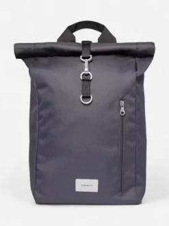 Sandqvist unisex reppu GROUND Rolltop Backpack L, tummanharmaa