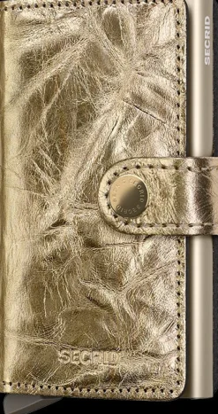 SECRID korttikotelo, MINIWALLET CRUNCH GOLD Kullankeltainen