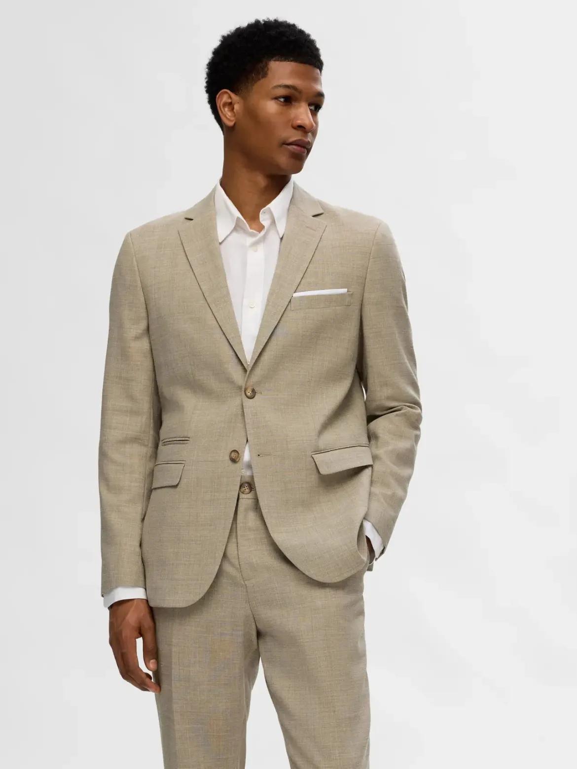 Selected bleiseri Oasis Linen, Sand
