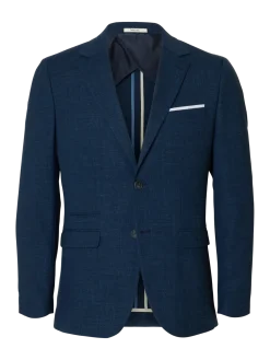 Selected bleiseri, OASIS LINEN Dark Navy