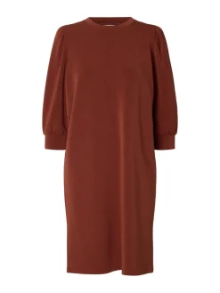 Selected Femme mekko SLFTenny, Cherry Mahogany