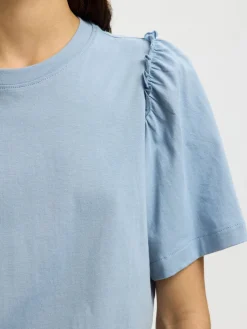 Selected Femme naiset T-paita Penelope, Dusty Blue