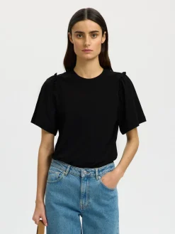 Selected Femme naiset T-paita Penelope, musta