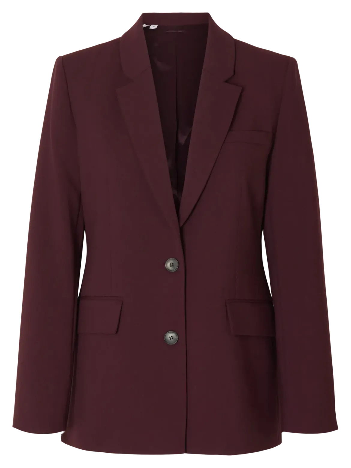 Selected Femme Naisten Bleiseri, AD-SLFRITA LS CLASSIC BLAZER MEL NOOS Fig Melange