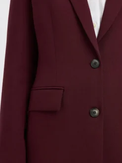 Selected Femme Naisten Bleiseri, AD-SLFRITA LS CLASSIC BLAZER MEL NOOS Fig Melange
