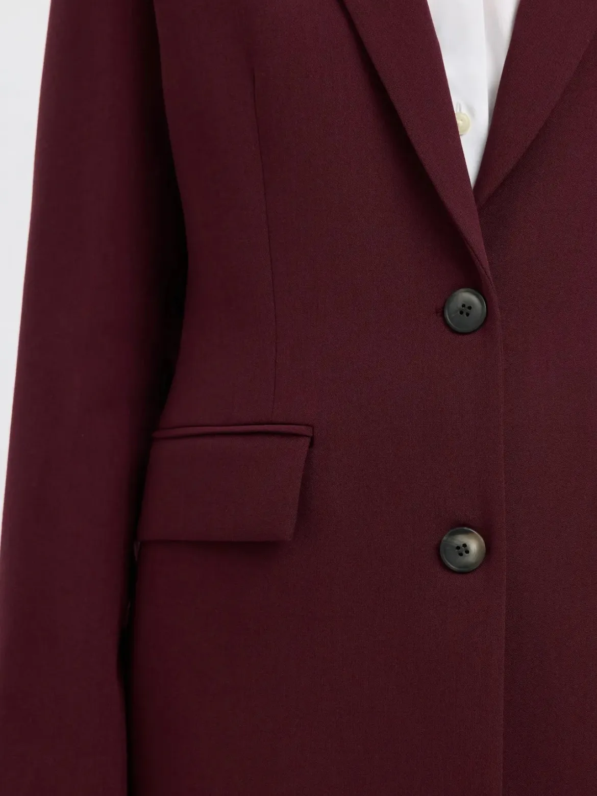Selected Femme Naisten Bleiseri, AD-SLFRITA LS CLASSIC BLAZER MEL NOOS Fig Melange