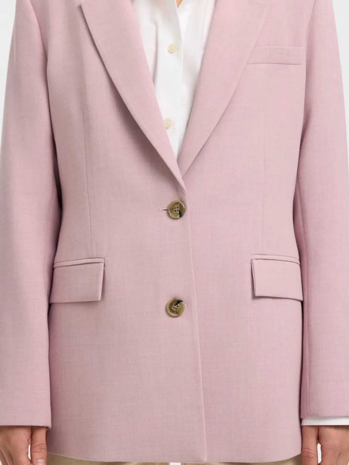Selected Femme naisten bleiseri AD-SLFRITA LS CLASSIC, Bleached Mauve Melan