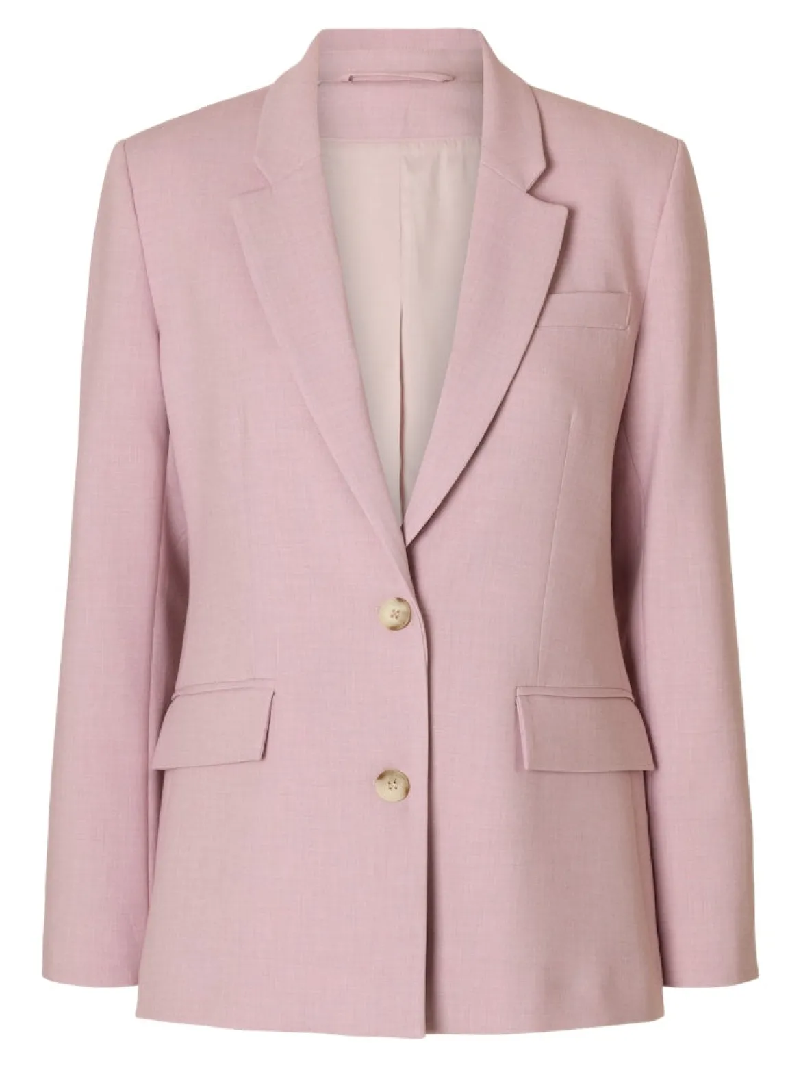Selected Femme naisten bleiseri AD-SLFRITA LS CLASSIC, Bleached Mauve Melan