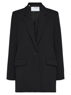 Selected Femme naisten bleiseri SLWRITA LS Relaxed Blazer, musta